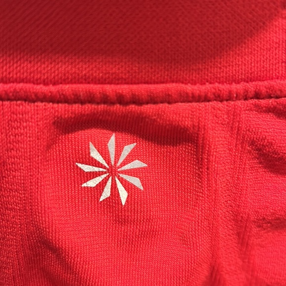 Athleta red pullover 1/4 zip up - Picture 3 of 4